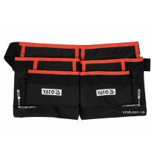 Пояс з 4 кишенями для інструментів і 2 петлями для молотків YATO [10]