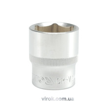 Головка торцева 6-гранна YATO : квадрат 1/2", М= 24 мм, L= 38 мм [12/60/120]