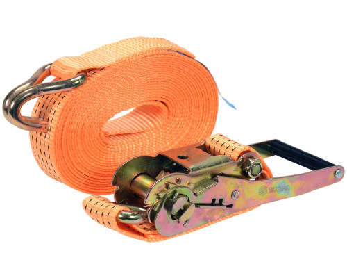 Пас для крепления багажа с трещаткой VOREL : сила натяжения – 2500/5000 daN, 8 м х 50 мм [6]