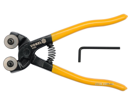 Кусачки для керамічної плитки дискові VOREL : L= 200 мм, 2 дискові різці [6/36]