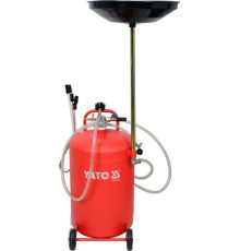 Пристрій для зливу оливи пневматичний на колесах YATO; V= 65 л, 6 зондів [1]