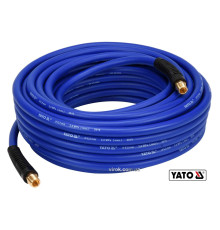 Шланг пневматичний гібридний (ПВХ+БНК) YATO: Ø6.5мм x20м, Ø=1/4", тиск ≤ 2 MPa, різьбов. з'єдн. [5]