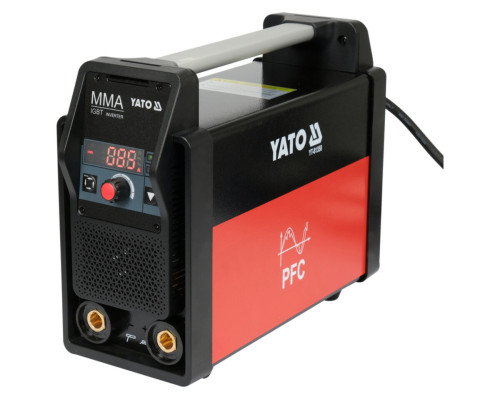 Зварювальний апарат інверт з блоком кор пот мереж 230В YATO 80А-РДЗ і 200А-АДЗ, електроди Ø= 1,6-4мм