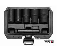 Набор экстракторов YATO: квадрат-1/2", М17-27 мм, Cr-Mo, для удаления сломанных винтов 6 Ед. [10]