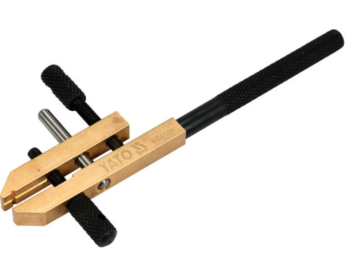 Лещата ручні латунно-сталеві YATO: губки- 10 мм, розвід губок- 13 мм [12/48]