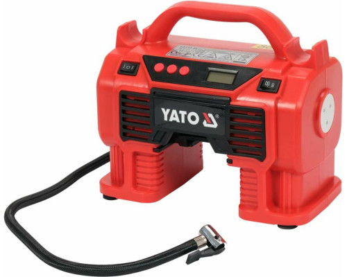 Компрессор аккумуляторный,YATO Li-Ion 18В,3.0AxГ,60Вт,давление ≤ 11Bar,под воздух-21л/мин(БЕЗ АККУМУЛЯТОРА)