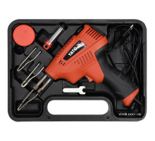 Паяльник імпульсний мережевий YATO, P=200 Вт, макс t=500°С, з аксесуарами [10/180]