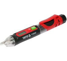 Індикатор напруги змінного струму індуктивний безконтактний YATO: l= 165 мм, 12-1000 В, живл. 2хААА