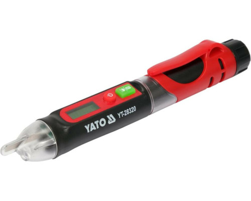 Індикатор напруги змінного струму індуктивний безконтактний YATO: l= 165 мм, 12-1000 В, живл. 2хААА