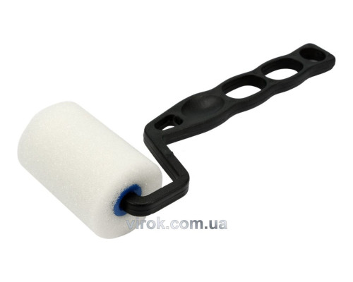 Валик в зборі малярний VOREL : L= 5 x 3,5 cм, тримач Ø= 6мм, поролоновий [70]
