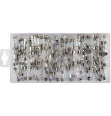 Запобіжники електромережі зі скляною прозорою оболонкою YATO : Ø6 x 30 мм, 5-30 А, 120 шт [5/20]