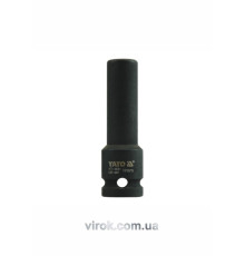 Головка торцева ударна 6-гранна YATO : подовжена, квадрат 1/2", М= 11 мм, L= 78 мм [30/120]