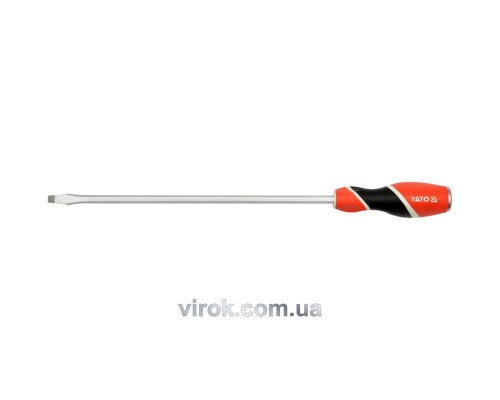 Викрутка плоска ударна YATO : шліц SL8 x 300 мм [6/24/72]