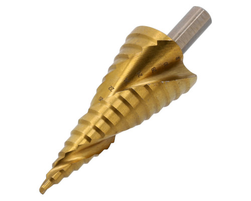 Свердло конічне ступінчасте по металу YATO: 15 ступен.Ø= 4-32 мм, L= 100/75 мм, для макс. товщ.- 4мм