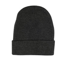 Шапка зимняя темно-серая VOREL из 100% акрила, размер универсальный [10/200]