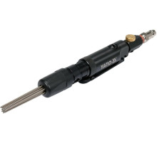 Молоток пневматичний з голковим долотом YATO: спож. повітря- 48 л/хв, тиск- 6.3 Bar, 13 голок [25]