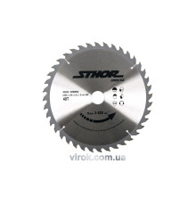 Диск пильний по дереву STHOR. Ø= 250/30 мм, h= 3 мм, 40 зубів [10/20]