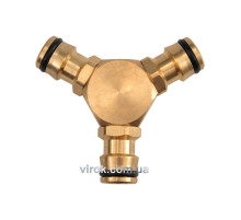 Трійник - з'єднювач FLO для шланга латунний 1/2" DW