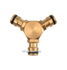 Трійник - з'єднювач FLO для шланга латунний 1/2" DW