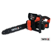 Пила ланцюгова акумуляторна YATO : 36 В (2 x Li-Ion 18 В), 2 АГод, шина- 14"/35 см [2/24]