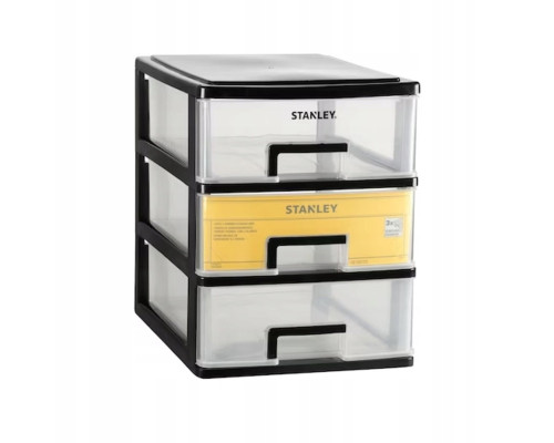 Ящик STANLEY ESSENTIAL S вертикальний з 3 висувними секціями, пластмасовий, 21,5 x 15,1 x 18,9 см