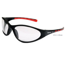 Окуляри захисні YATO відкриті, прозорі на оправі [12/240]