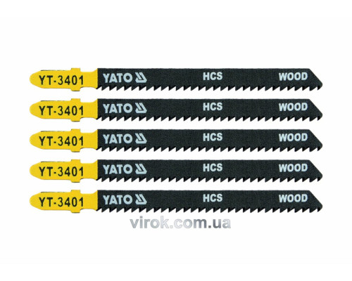 Полотно для электролобзика (дерево-пластик) YATO: L=100 мм. [50/250]