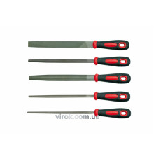 Напильники VOREL : L= 200мм, Набір 5 Шт/Уп. [10/20]