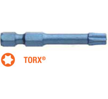 Насадка отверточная ударная USH Blue Shock: TORX T15 x 50 мм Torsion удлиненная, Уп. 5 шт.