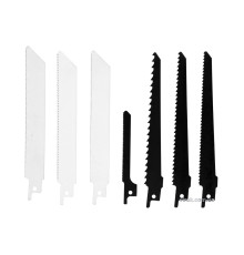 Набір полотен до шаблевої пили STHOR по дереву і металу, Bi-metal (3 шт), HCS (4 шт), 7 шт. [10/100]