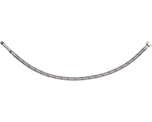 Шланг водопровідний з опліткою з нерж сталі FALA l= 600мм Ø= 8/12, з'єдн F-3/8" х M-M10x1- 50мм 1МПа