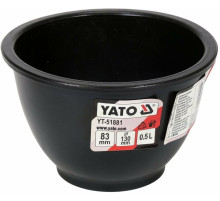 Глечик гумовий для гіпсу і будівельних розчинів YATO, об'єм- 0,5 л, Ø= 130 мм, H= 83 мм [20]
