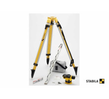 Нівелір оптичний STABILA OLS 26 : (26x, 2 мм/км, штатив, рейка, кейс) IP 54.  захистний кожух.