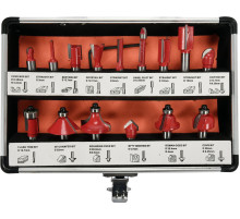 Фрезы по дереву YATO: со шпинделем Ø= 8 мм, 15 шт [20]