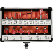 Фрези по дереву YATO : зі шпинделем Ø= 8 мм, 15 шт [20]