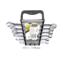 Ключи рожково-накидные VOREL Cr-V, М 8-17 мм, Набор 6 шт. [4/40]