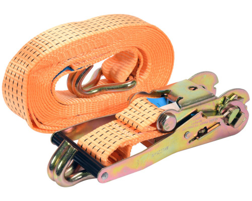 Пас для крепления багажа с трещаткой VOREL : сила натяжения – 2500/5000 daN, 6 м х 50 мм [6]