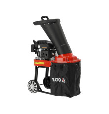 Подрібнювач гілок бензиновий YATO: двигун- 3,5 кВт, гілки макс. Ø= 45 мм, збірний контейнер- 30л [1]
