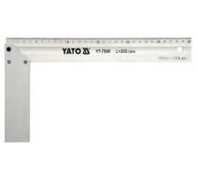 Кутник столярний алюмінієвий YATO : l= 250 мм [6/36]