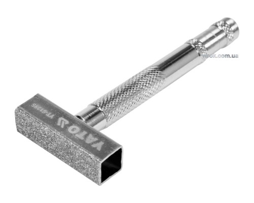 Брусок алмазний для вирівнювання абразивних дисків YATO: 45.5 х 13 мм, металева ручка [20/200]