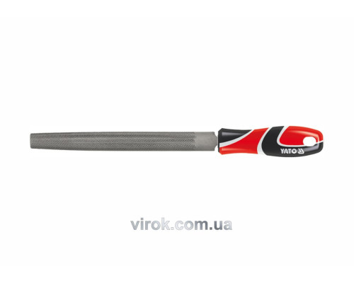 Напильник по металлу YATO, полукруглый l=250 мм, #3 [20/80]