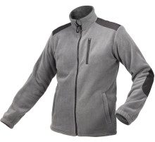 Куртка рабочая из грубого флиса YATO размер XXXL, серый, 3 кармана, укрепляющие нашивки, 100% полиэстер