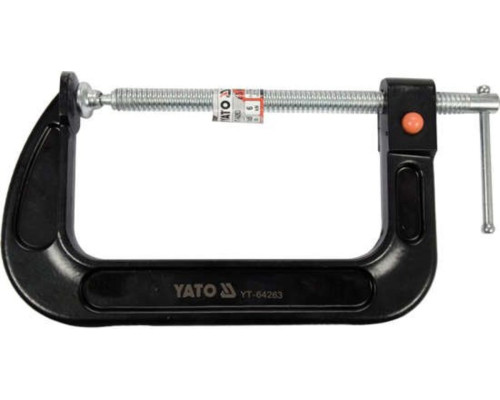 Струбцина з гвинтовим затискачем YATO, тип "С", швидкий затиск, 85х 150 мм [4/16]