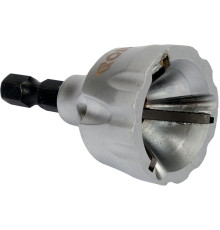 Знімач фаски YATO на 6-гран. шпинделі- 1/4", Ø= 3-19 мм, глиб.- 12 мм [10/80]