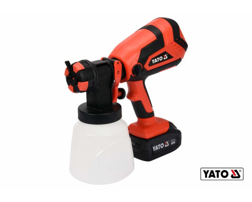 Пульверизатор акумуляторний YATO: Li-Ion 18В 4Агод, продуктивн.-1 л/хв, бачок- 1л, сопло Ø2.2 мм [4]