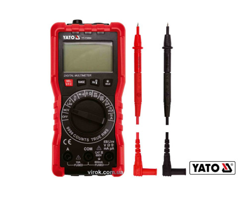 Мультиметр для вимірювання електричних параметрів YATO з цифровим LCD-дисплеєм [40]