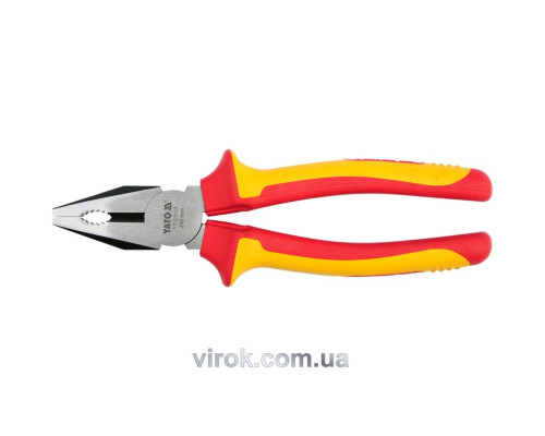 Плоскогубці комбіновані електромонтажні YATO з ізоляцією 1000 V; l= 200 мм [6/36]