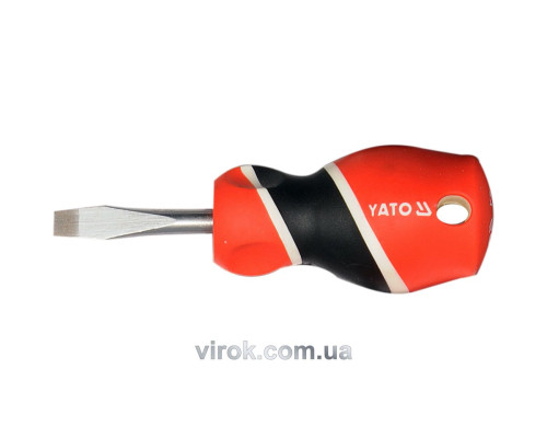 Викрутка плоска YATO : шліц SL6 х 38 мм [12/60/240]