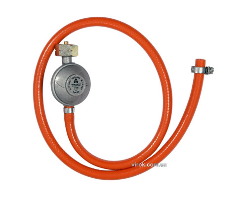 Шланг з редуктором газовий VOREL до побутових газових балонів; l= 1 м [16/576]