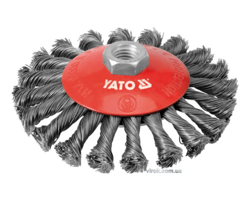 Щетка - крацовка YATO дисковая Ø=125мм [8/48]